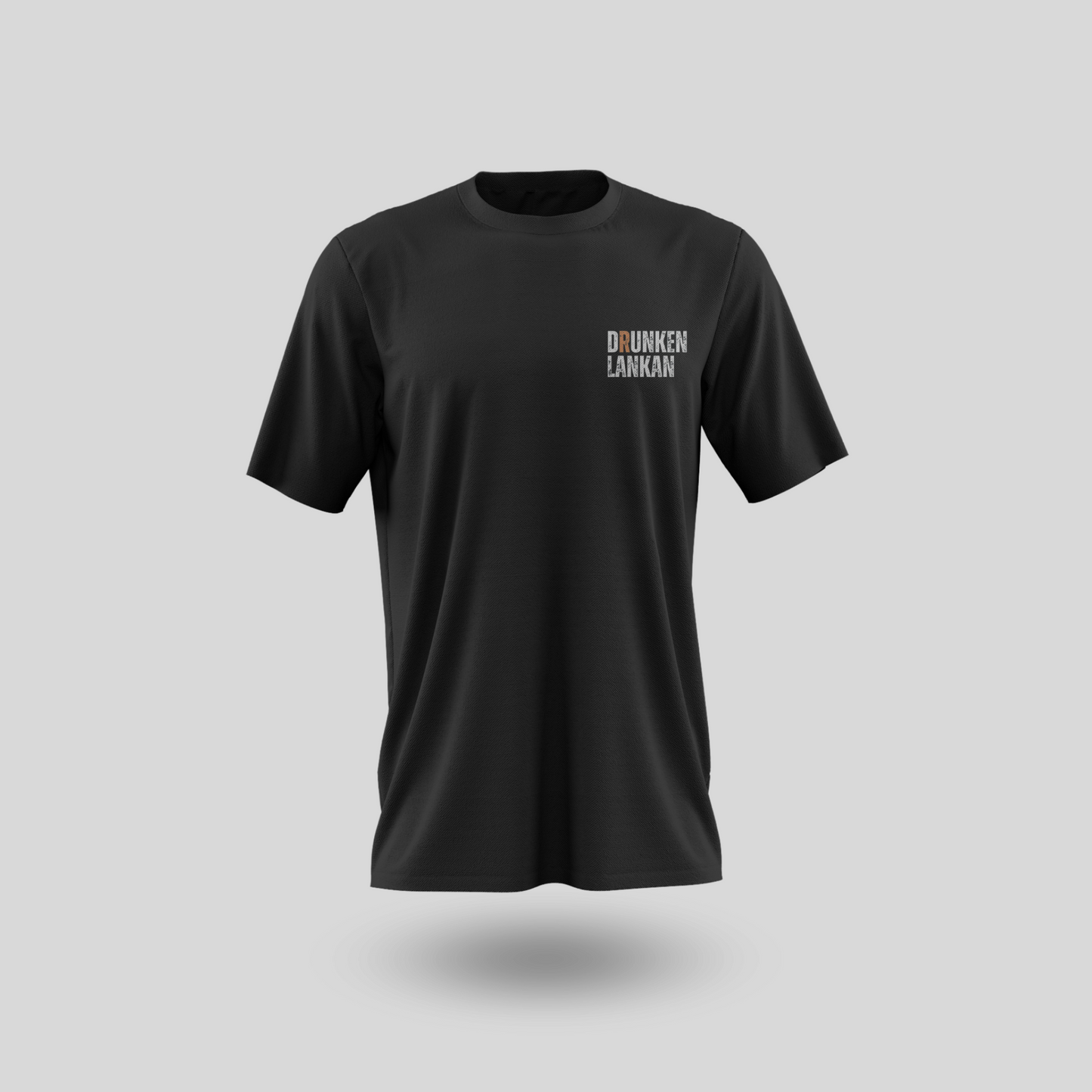 Drunkenlankan Black oversized T-shirt with Dead Inside design. (hospitality mentality)